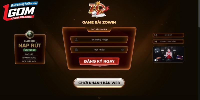 ZOWIN là một trong những cổng game giải trí trực tuyến nổi bật hiện nay 